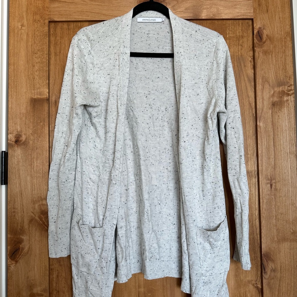 Women's Gray Cardigan Sweater